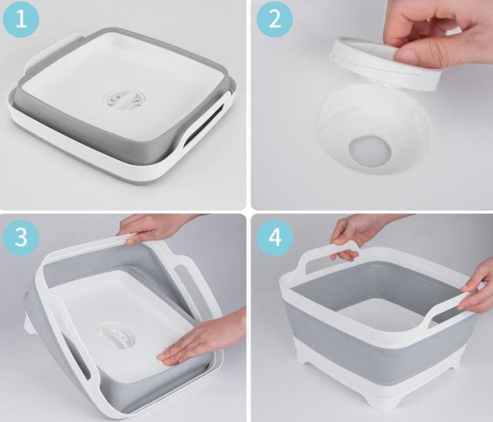 Foldable Drain and Wash Basket